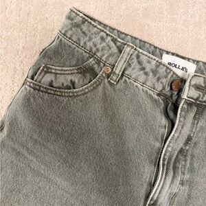 Rolla's Women's High Rise Green Jeans